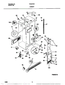 04 - Cabinet parts for Frigidaire Refrigerator FRS24XGCB2 from AppliancePartsPros.com