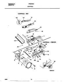 06 - Controls parts for Frigidaire Refrigerator FRS24XGCB2 from AppliancePartsPros.com