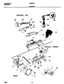 06 - Controls parts for Frigidaire Refrigerator FRS24ZRHB0 from AppliancePartsPros.com