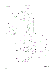 07 - Cabinet parts for Frigidaire Refrigerator FRS24ZRGW1 from AppliancePartsPros.com