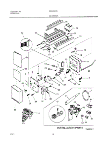 19 - Ice Maker parts for Frigidaire Refrigerator FRS24ZRGW1 from AppliancePartsPros.com