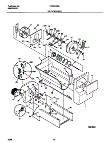 09 - Ice Container parts for Frigidaire Refrigerator FRS24WSGW6 from AppliancePartsPros.com