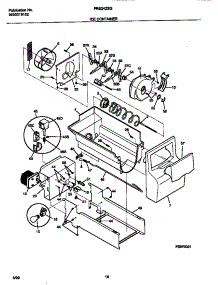 09 - Ice Container parts for Frigidaire Refrigerator FRS24ZSGB0 from AppliancePartsPros.com