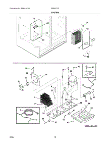 13 - System parts for Frigidaire Refrigerator FRS26FCDB4 from AppliancePartsPros.com