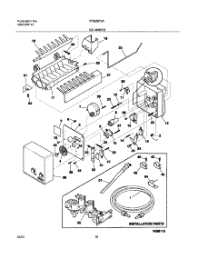 19 - Ice Maker parts for Frigidaire Refrigerator FRS26F5AQ1 from AppliancePartsPros.com