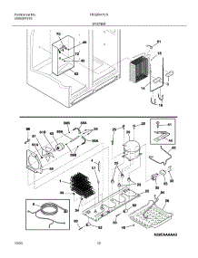 13 - System parts for Frigidaire Refrigerator FRS26H7CSB1 from AppliancePartsPros.com