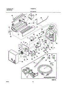 19 - Ice Maker parts for Frigidaire Refrigerator FRS26H7CQ2 from AppliancePartsPros.com