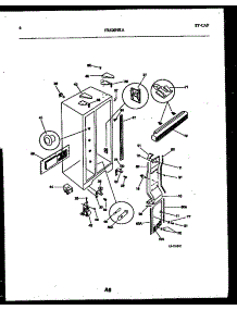 04 - Cabinet Parts parts for Frigidaire Refrigerator FRS20HRAD0 from AppliancePartsPros.com