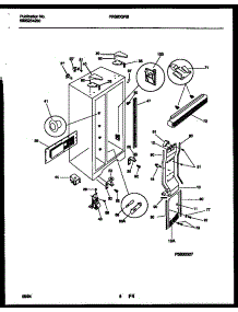 04 - Cabinet Parts parts for Frigidaire Refrigerator FRS20QRBD0 from AppliancePartsPros.com