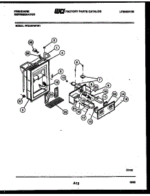 07 - Ice Door, Dispenser And Water Tanks parts for Frigidaire Refrigerator FPZ24VWFF1 from AppliancePartsPros.com