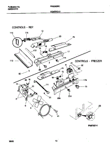 06 - Control parts for Frigidaire Refrigerator FRS20QRCW9 from AppliancePartsPros.com