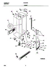 04 - Cabinet parts for Frigidaire Refrigerator FRS20WRHD3 from AppliancePartsPros.com
