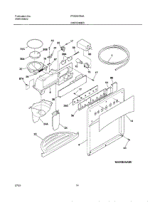 15 - Dispenser parts for Frigidaire Refrigerator FRS26KR4AB1 from AppliancePartsPros.com