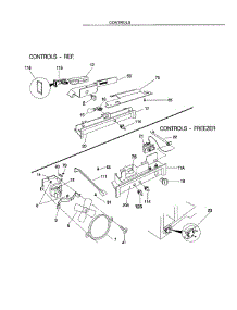 Controls parts for Frigidaire Refrigerator FRS26KR4JW1 from AppliancePartsPros.com