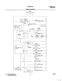21 - Wiring Schematic parts for Frigidaire Refrigerator FRS26KR4AW4 from AppliancePartsPros.com
