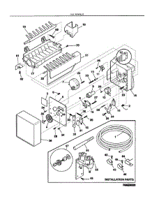 Ice Maker parts for Frigidaire Refrigerator FRS26KR4JW1 from AppliancePartsPros.com