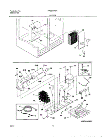 13 - System parts for Frigidaire Refrigerator FRS26KW3AW0 from AppliancePartsPros.com