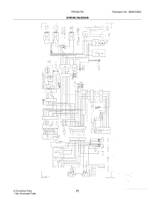 25 - Wiring Diagram parts for Frigidaire Refrigerator FRS26LF8CS5 from AppliancePartsPros.com