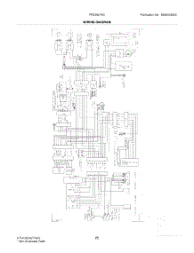 25 - Wiring Diagram parts for Frigidaire Refrigerator FRS26LF8CS9 from AppliancePartsPros.com