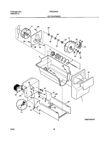 17 - Ice Container parts for Frigidaire Refrigerator FRS23W3AQ2 from AppliancePartsPros.com