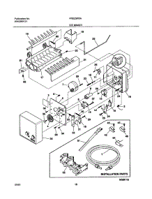 19 - Ice Maker parts for Frigidaire Refrigerator FRS23W3AQ2 from AppliancePartsPros.com