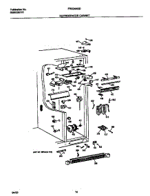 08 - Refrigerator Cabinet parts for Frigidaire Refrigerator FRS24AGDB0 from AppliancePartsPros.com