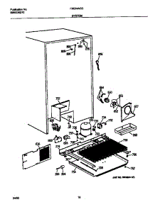 10 - System parts for Frigidaire Refrigerator FRS24AGDB0 from AppliancePartsPros.com