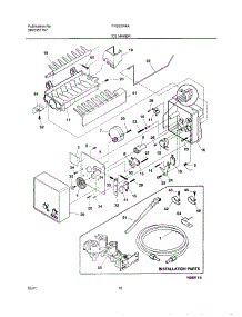 19 - Ice Maker parts for Frigidaire Refrigerator FRS23R4AB0 from AppliancePartsPros.com