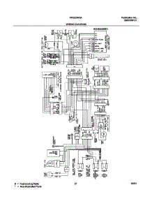 21 - Wiring Diagram parts for Frigidaire Refrigerator FRS23W3AW2 from AppliancePartsPros.com
