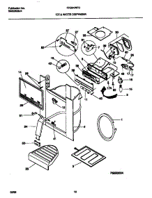 08 - Ice & Water Dispenser parts for Frigidaire Refrigerator FRS24WPBW1 from AppliancePartsPros.com