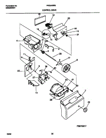 09 - Control Drive parts for Frigidaire Refrigerator FRS24WPBW1 from AppliancePartsPros.com