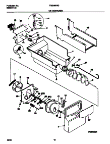 09 - Ice Container parts for Frigidaire Refrigerator FRS24MWGD1 from AppliancePartsPros.com
