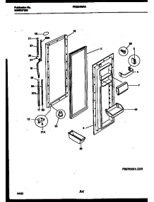 03 - Refrigerator Door Parts parts for Frigidaire Refrigerator FRS24WRAD2 from AppliancePartsPros.com