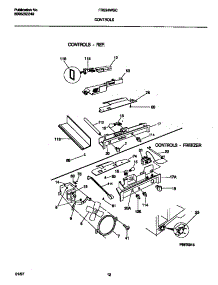 06 - Controls parts for Frigidaire Refrigerator FRS24WSCB5 from AppliancePartsPros.com
