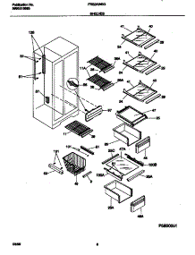 05 - Shelves parts for Frigidaire Refrigerator FRS24WSGD2 from AppliancePartsPros.com