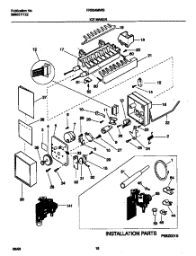 10 - Ice Maker parts for Frigidaire Refrigerator FRS24MWGW1 from AppliancePartsPros.com
