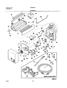 19 - Ice Maker parts for Frigidaire Refrigerator FRS26F5AQ3 from AppliancePartsPros.com