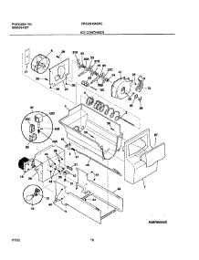 17 - Ice Container parts for Frigidaire Refrigerator FRS26H5ASB5 from AppliancePartsPros.com