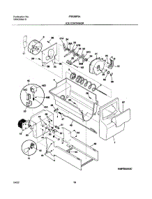 17 - Ice Container parts for Frigidaire Refrigerator FRS26F5AW3 from AppliancePartsPros.com