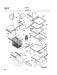 09 - Shelves parts for Frigidaire Refrigerator FRS26H7CQ0 from AppliancePartsPros.com