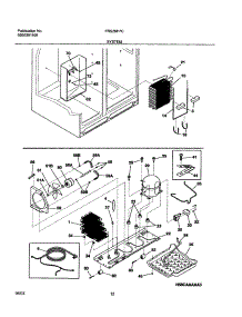13 - System parts for Frigidaire Refrigerator FRS26H7CQ0 from AppliancePartsPros.com