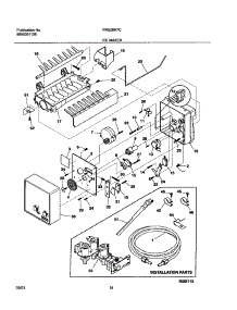 19 - Ice Maker parts for Frigidaire Refrigerator FRS26H7CQ0 from AppliancePartsPros.com