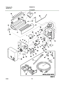 19 - Ice Maker parts for Frigidaire Refrigerator FRS26HF5AQ3 from AppliancePartsPros.com