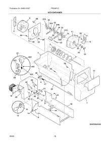 17 - Ice Container parts for Frigidaire Refrigerator FRS26F4CW2 from AppliancePartsPros.com