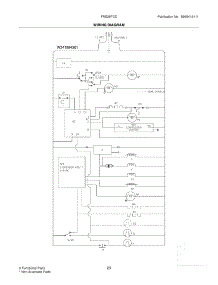 23 - Wiring Diagram parts for Frigidaire Refrigerator FRS26FCDW1 from AppliancePartsPros.com