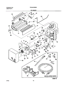 19 - Ice Maker parts for Frigidaire Refrigerator FRS26HBBSB1 from AppliancePartsPros.com
