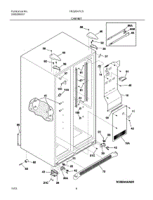 07 - Cabinet parts for Frigidaire Refrigerator FRS26H7CSB3 from AppliancePartsPros.com