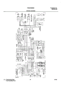 21 - Wiring Diagram parts for Frigidaire Refrigerator FRS26HBBSB3 from AppliancePartsPros.com