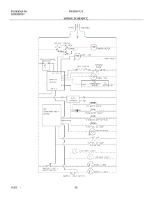 20 - Wiring Schematic parts for Frigidaire Refrigerator FRS26H7CSB3 from AppliancePartsPros.com