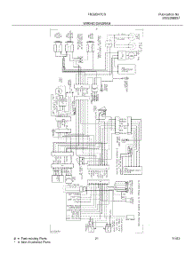 21 - Wiring Diagram parts for Frigidaire Refrigerator FRS26H7CSB3 from AppliancePartsPros.com